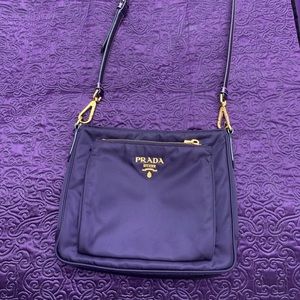 Authentic Prada Purple Crossbody Bag